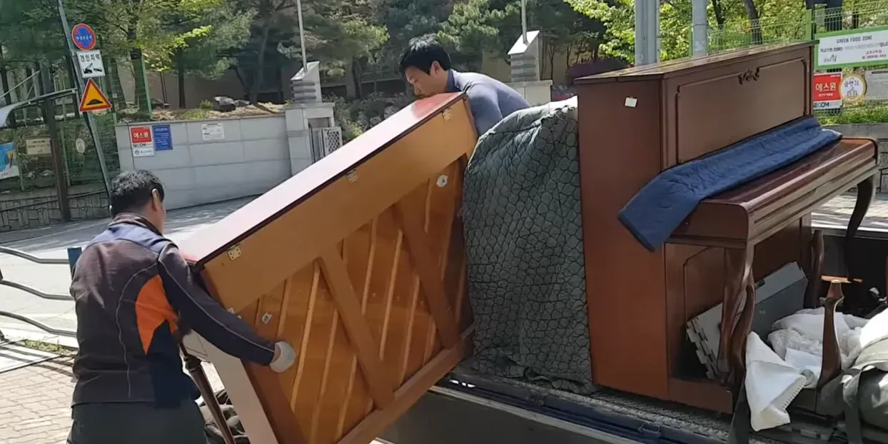 Movers loading the truck